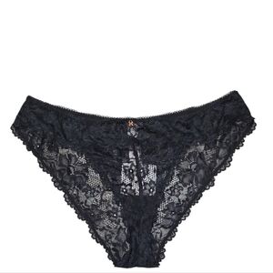 NWT Savage X Fenty XL Black Lace  Panties Panty